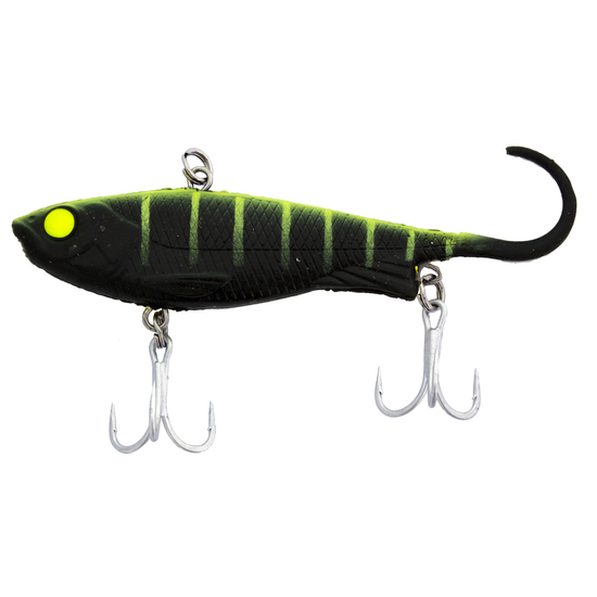 78mm Zerek Fish Trap Soft Vibe Lipless Crankbait Lure - Green Sunset