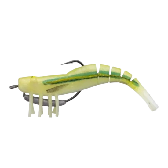Zerek 89mm Live Shrimp Pre-Rigged Soft Body Prawn Lure - Baitfish