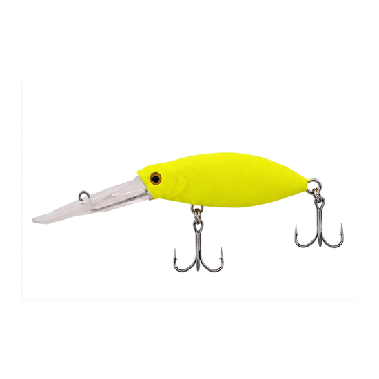 Zerek 85mm Mamba Shad Floating Deep Diving Crankbait Lure - Chartreuse