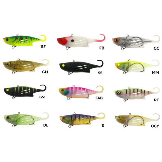 95mm Zerek Weedless Fish Trap Soft Vibe Fishing Lure - 18gm Soft Plastic Lure