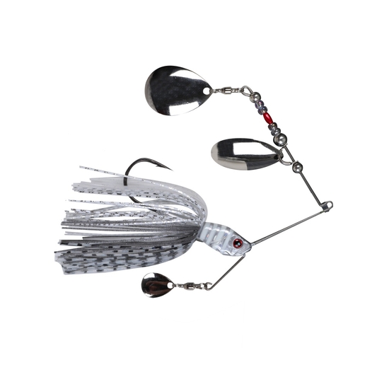 Zerek Infinity Blade 28gm Spinnerbait Lure with Colorado Blades - Silver Lumo