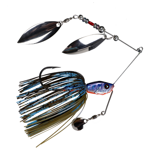Zerek Infinity Blade 28gm Spinnerbait Lure with Willow Blades - Black Jack