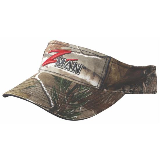 ZMan Lures ZMan Realtree Camo Fishing Visor - 100% Garment Washed Cotton Twill