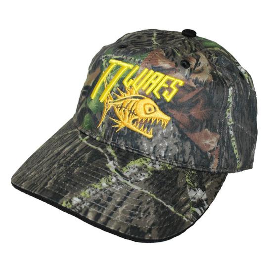 TT Lures Embroidered Sniper Camo Fishing Cap - 100% Cotton Fishing Hat