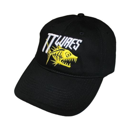 TT Lures Embroided Black Fishing Cap - 100% Cotton Fishing Hat