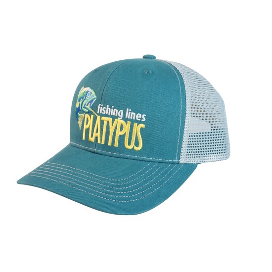 Platypus Fishing Lines Dark Teal/Light Grey Premium Trucker Cap