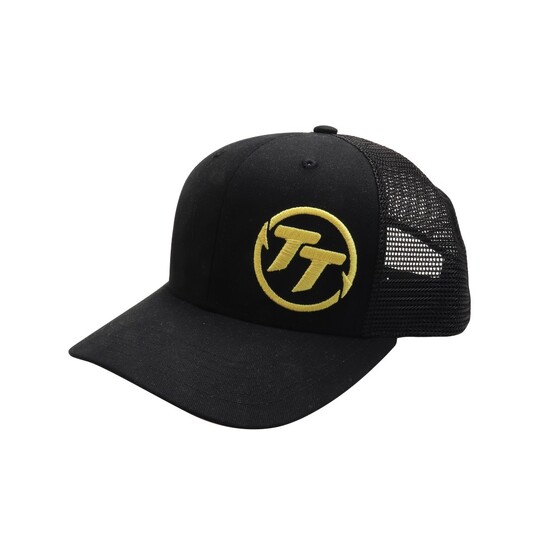 TT Fishing Black Trucker Cap with Adjustable Snap Closure