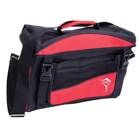 Jarvis Walker Black and Red Medium Fishing Tackle Bag