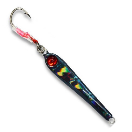 55mm Asari Jumper Fighter Metal Jig Fishing Lure - Black Shadow - 10gm Micro Jig