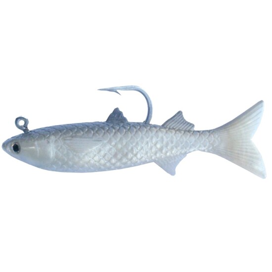 Gillies 6 Inch Rigged Soft Mullet Fishing Lure - 75gm Soft Plastic Lure
