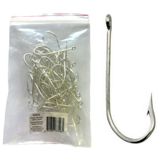 Fishing Hook 10 Pieces Stainless Steel Fishing Hooks Saltwater Fishhooks  Catfish Sea Fishing Hooks Size #6 -#12 Tackle Equipment Fishing Pliers  (Size