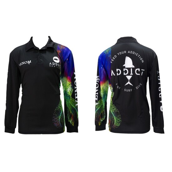 Wilson Venom Addict Brothers Squid Tournament Long Sleeve Fishing Shirt - UPF50+