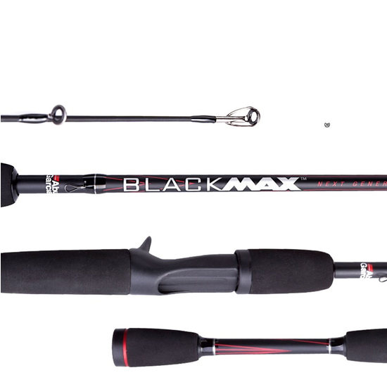 5'6 Abu Garcia Black Max 3-5kg 1 Piece Graphite Baitcaster Fishing Rod