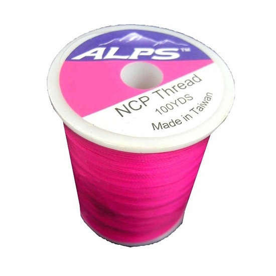 Alps 100yds of Deep Pink Rod Wrapping Thread - Size A (0.15mm) Rod Binding Cotton