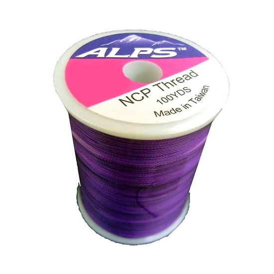 Alps 100yds of Purple Rod Wrapping Thread - Size A (0.15mm) Rod Binding Cotton