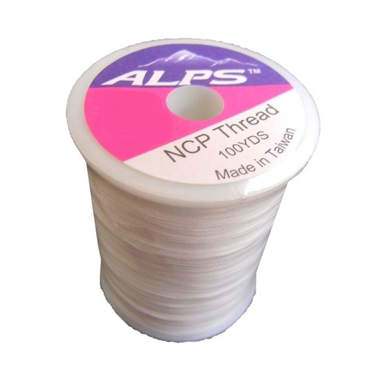Alps 100yds of White Rod Wrapping Thread - Size A (0.15mm) Rod Binding Cotton