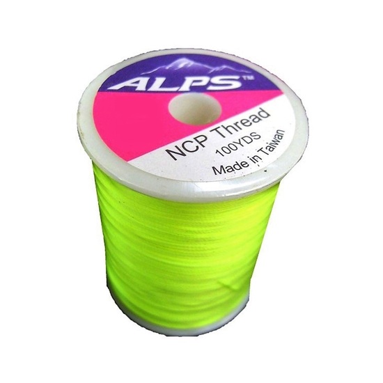 Alps 100yds of Lumin Green Rod Wrapping Thread - Size A (0.15mm) Rod Binding Cotton