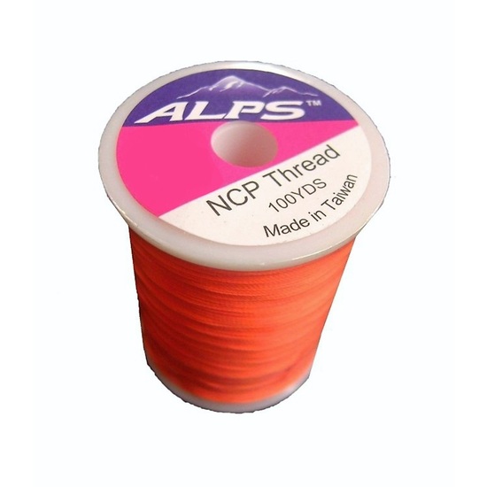 Alps 100yds of Lumin Orange Rod Wrapping Thread - Size A (0.15mm) Rod Binding Cotton
