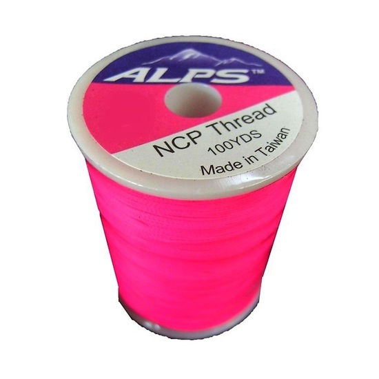 Alps 100yds of Luminous Red Rod Wrapping Thread - Size A (0.15mm) Rod Binding Cotton