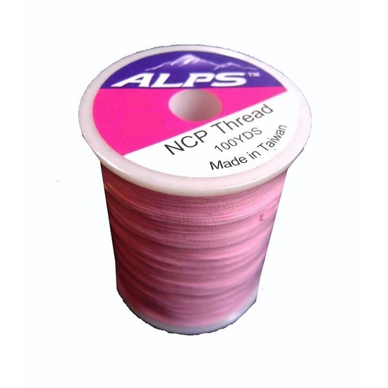 Alps 100yds of Light Pink Rod Wrapping Thread - Size A (0.15mm) Rod Binding Cotton