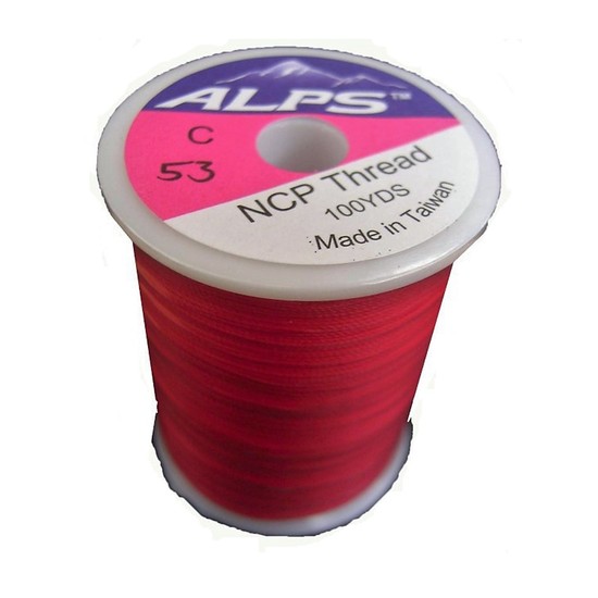 Alps 100yds of Red Rod Wrapping Thread - Size C (0.2mm) Rod Binding Cotton