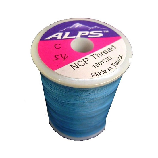 Alps 100yds of Sky Blue Rod Wrapping Thread - Size C (0.2mm) Rod Binding Cotton