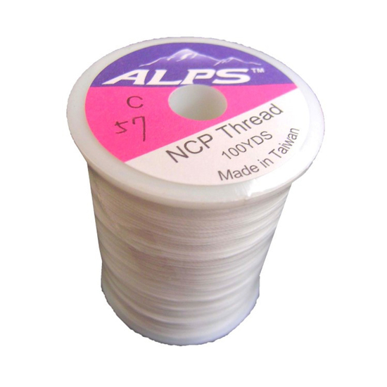 Alps 100yds of White Rod Wrapping Thread - Size C (0.2mm) Rod Binding Cotton