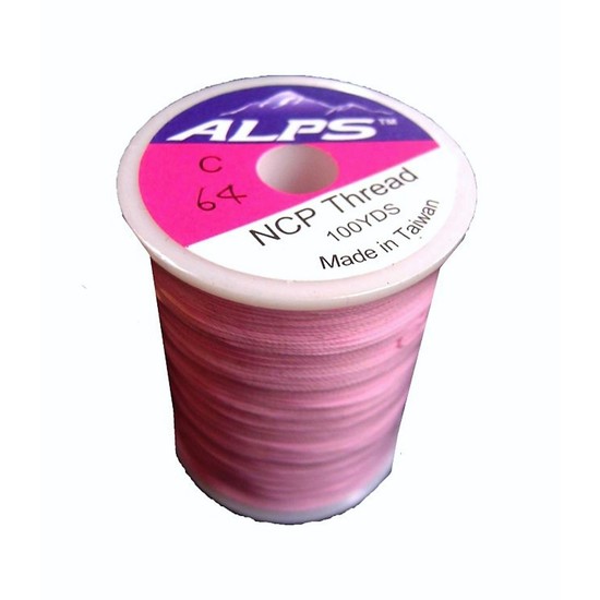 Alps 100yds of Light Pink Rod Wrapping Thread - Size C (0.2mm) Rod Binding Cotton