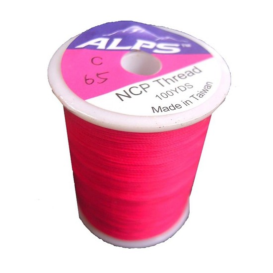 Alps 100yds of Hot Pink Rod Wrapping Thread - Size C (0.2mm) Rod Binding Cotton