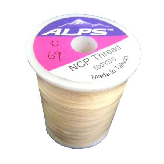 Alps 100yds of Tan Rod Wrapping Thread - Size C (0.2mm) Rod Binding Cotton