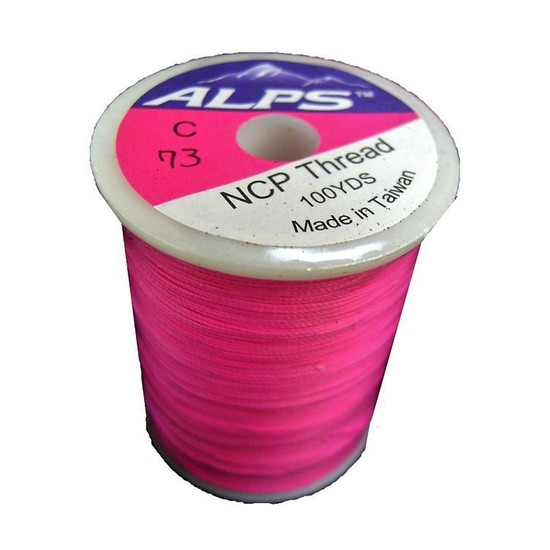 Alps 100yds of Pink Rod Wrapping Thread - Size C (0.2mm) Rod Binding Cotton