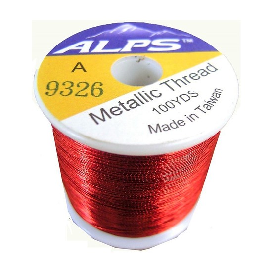 Alps 100yds of Metallic Red Rod Wrapping Thread-Size A (0.15mm) Thread