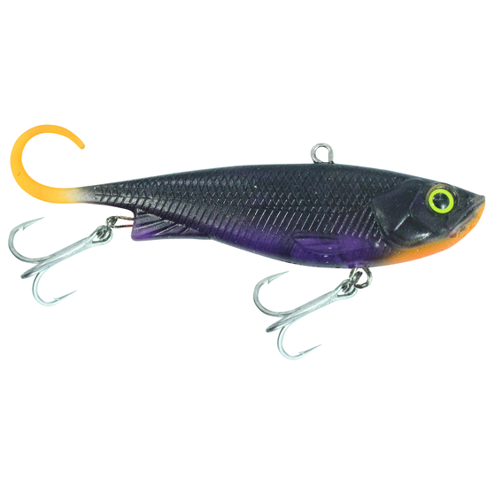 95mm Zerek Fish Trap Soft Vibe Lipless Crankbait Lure - Blackjack