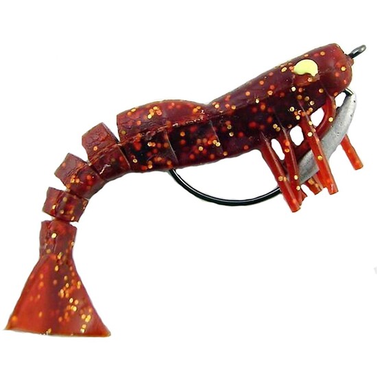 89mm Zerek Live Shrimp Pre-Rigged Soft Body Prawn Lure - Colour 11