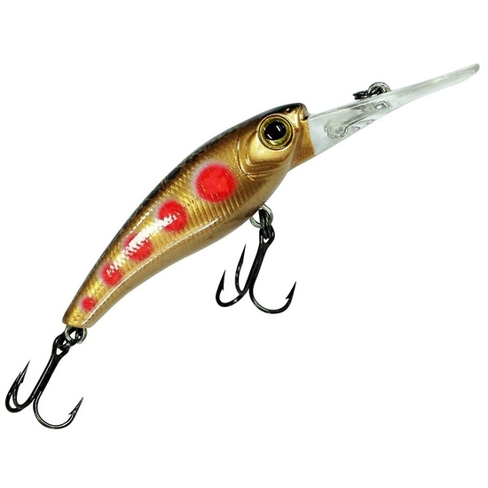 Zerek 50mm Tango Shad Floating Hard Body Lure - Gold Spotted Dog