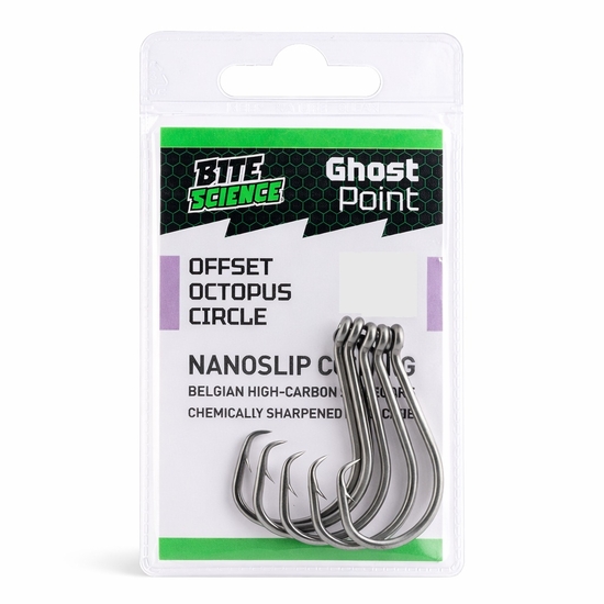 Bite Science Ghostpoint Offset Octopus Circle Hooks