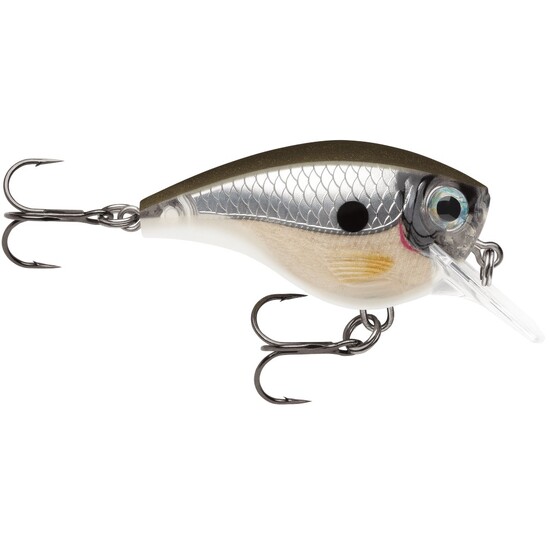 5cm Rapala BX Brat Square Bill Crankbait Fishing Lure - Pearl Grey Shiner