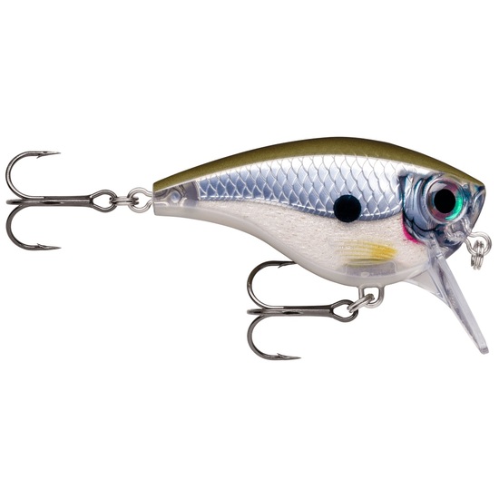 7cm Rapala BX Big Brat Square Bill Crankbait Fishing Lure - Pearl Grey Shiner