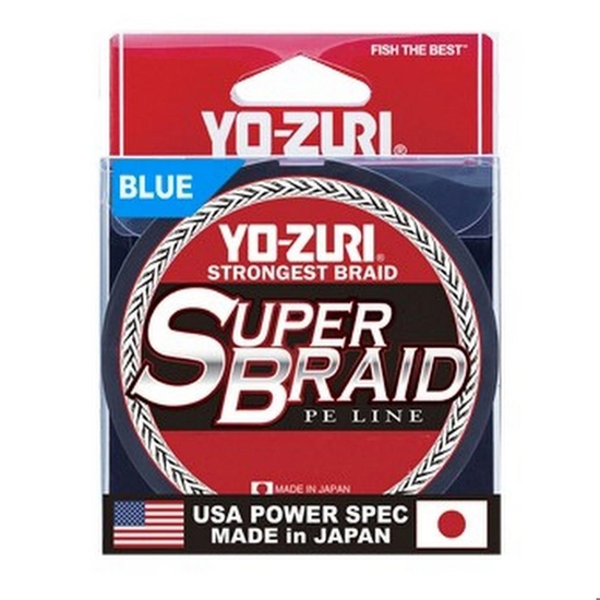 Yo-Zuri Super Braid 300yd Spool of 4 Strand Blue PE Braided Fishing Line