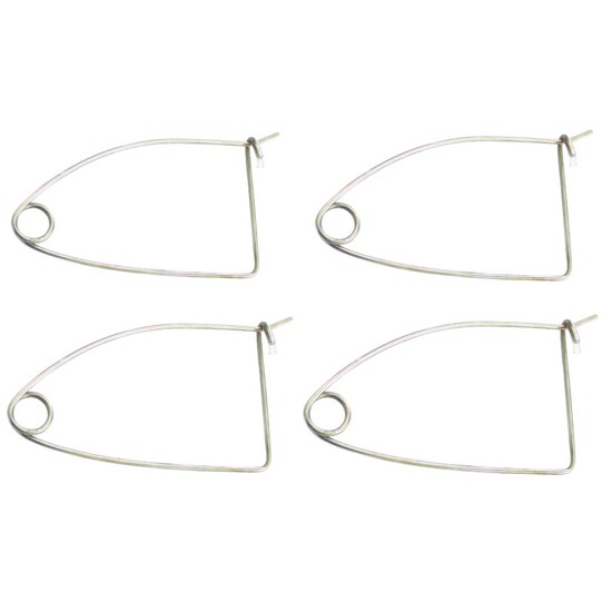 4 x Galvanised Steel Quick Release Bait Clips - Crab Pot Bait Clips