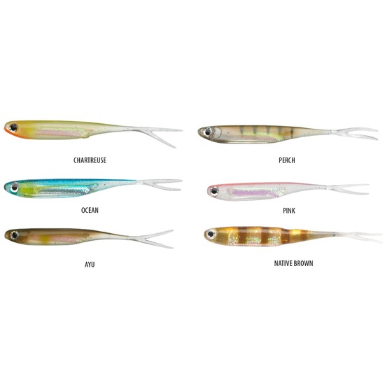 3 Inch Berkley Dropshot Minnow Soft Plastic Fishing Lure - 6 Pack of Powerbaits