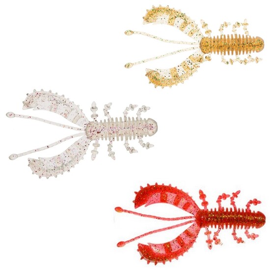 6 Pack of 4 Inch Berkley Powerbait Bubble Creeper Soft Plastic Fishing Lure