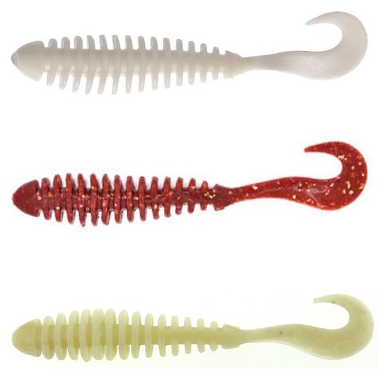 8 Pack of 3.2 Inch Berkley Gulp Pulse Worm Soft Plastic Fishing Lures