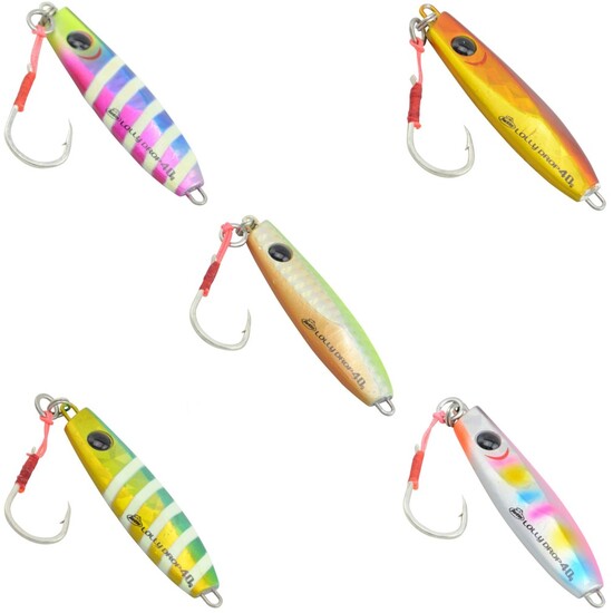 40gm Berkley Jig IT Lolly Drop Micro Jig With Tapered Edged Point Assist Hook