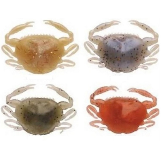 5 Pack of 2 Inch Berkley Gulp Peeler Crab Soft Plastic Fishing Lures