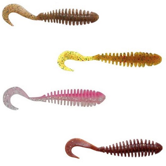 8 Pack of 3.8 Inch Berkley Powerbait Pulse Worm Soft Plastic Fishing Lures