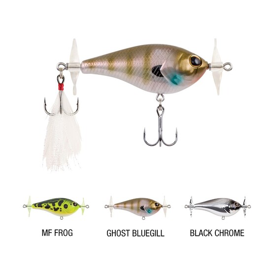 60mm Berkley Spin Bomb Hard Body Fishing Lure - 12gm Rattling Surface Lure