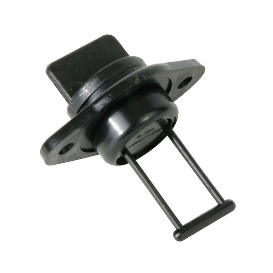 1 x Complete Black Universal Boat Bung - Plastic Drain Bung with Coarse Thread