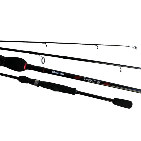 7ft Okuma Ceymar 6-14lb Spin Rod - 2 Piece Fishing Rod with Split Grip Butt