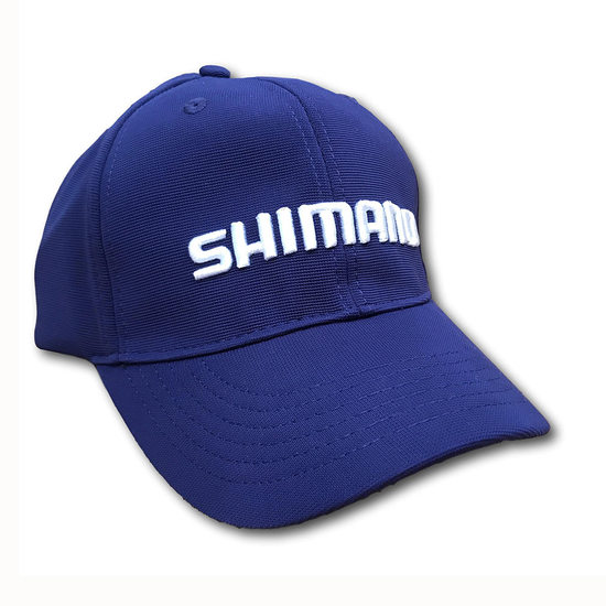 Shimano Platinum Fishing Cap - Embroidered Navy Blue / White